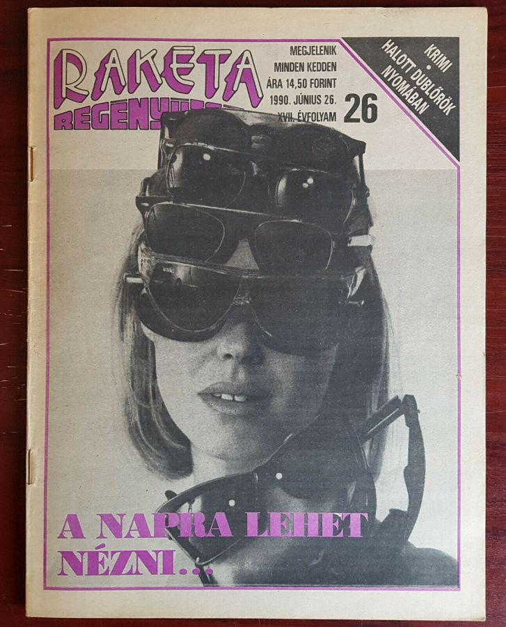 RAKETA REGENYUJSAG magazine side cover Issue 26 26 June 1990