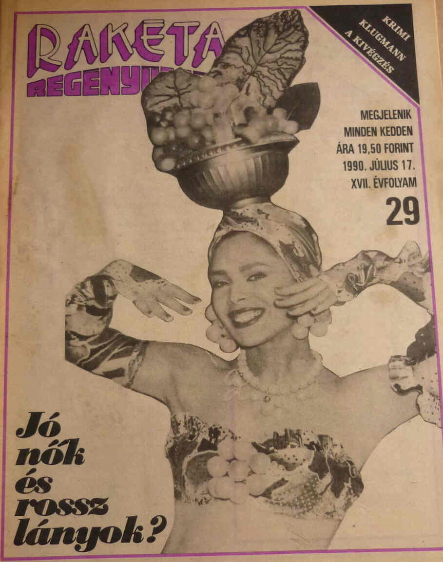 RAKETA REGENYUJSAG magazine side cover Issue 29 17 July 1990