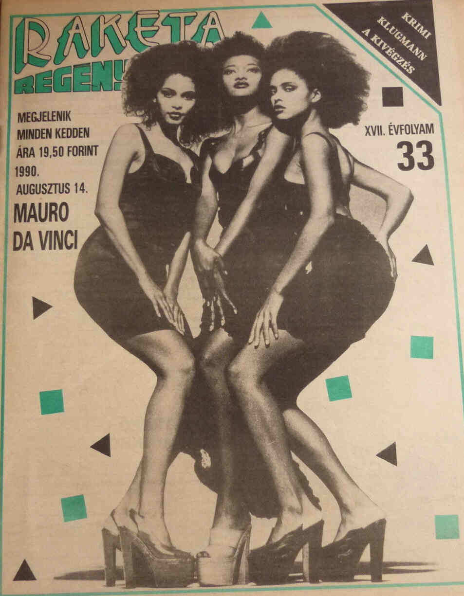 RAKETA REGENYUJSAG magazine side cover Issue 33 14 August 1990