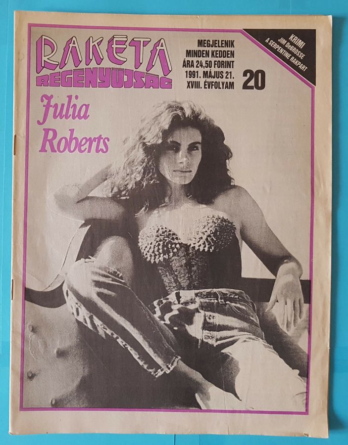 RAKETA REGENYUJSAG magazine side cover Issue 20 21 May 1991