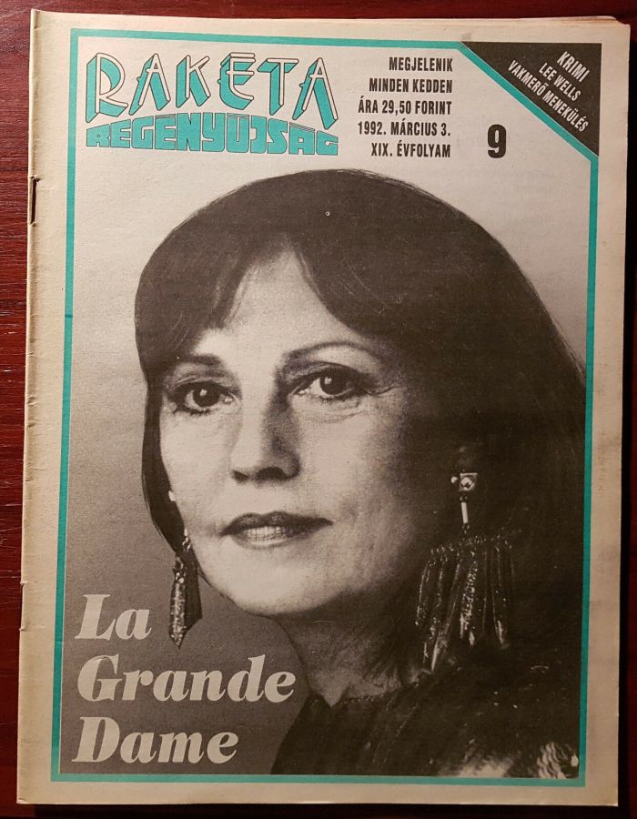 RAKETA REGENYUJSAG magazine side cover Issue 9 3 March 1992