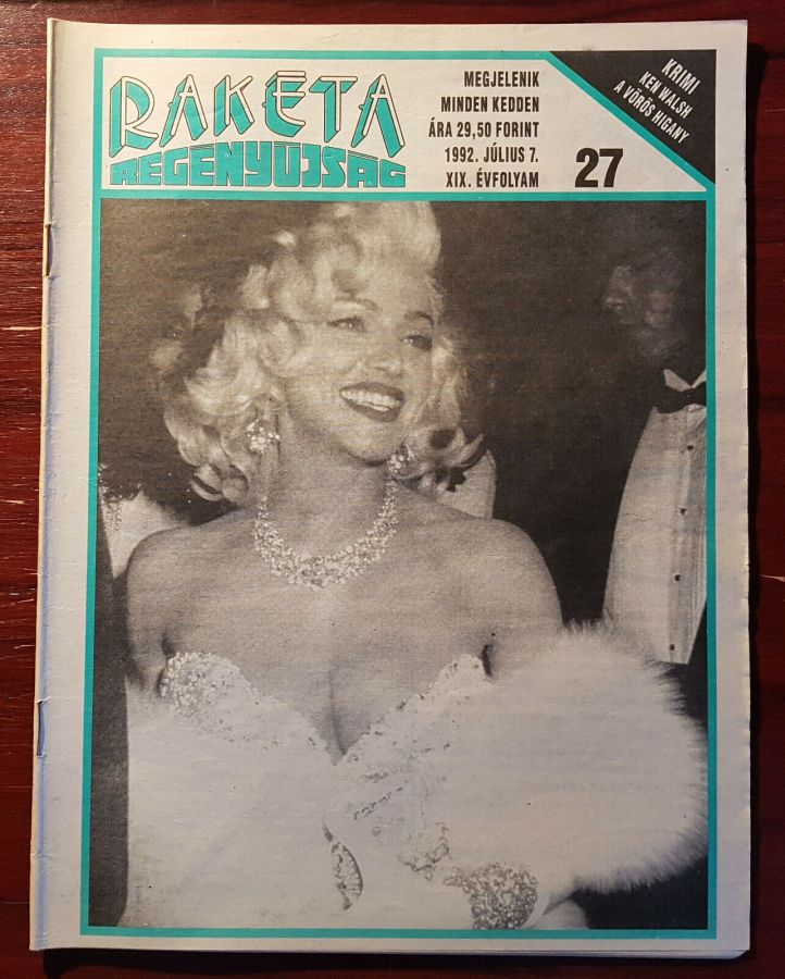RAKETA REGENYUJSAG magazine side cover Issue 27 7 July 1992