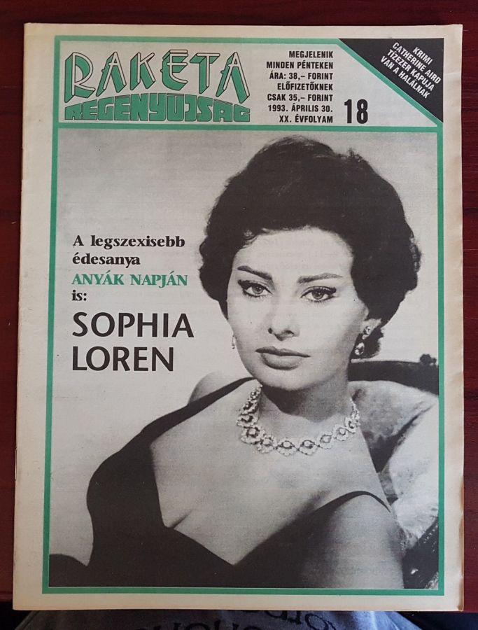 RAKETA REGENYUJSAG magazine side cover Issue 18 30 April 1993