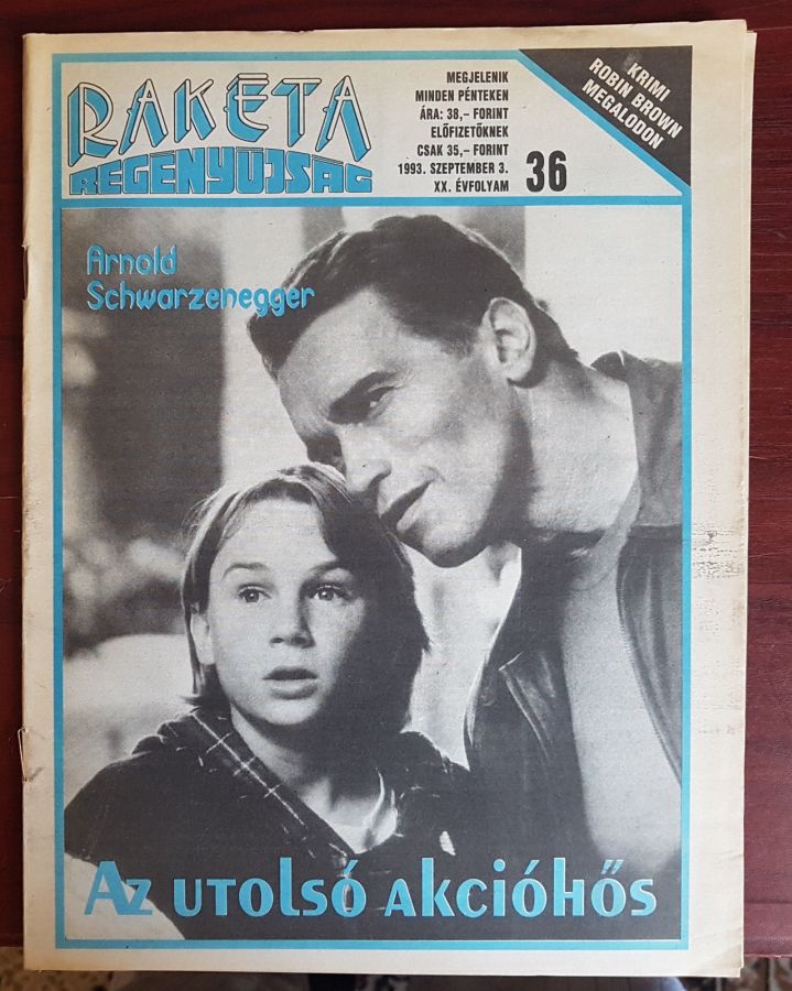 RAKETA REGENYUJSAG magazine side cover Issue 36 3 September 1993