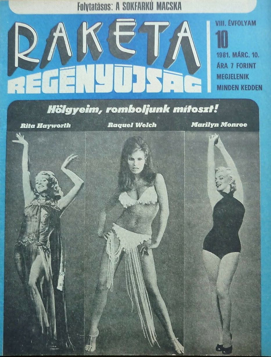 RAKETA REGENYUJSAG magazine side cover Issue 10 10 March 1981