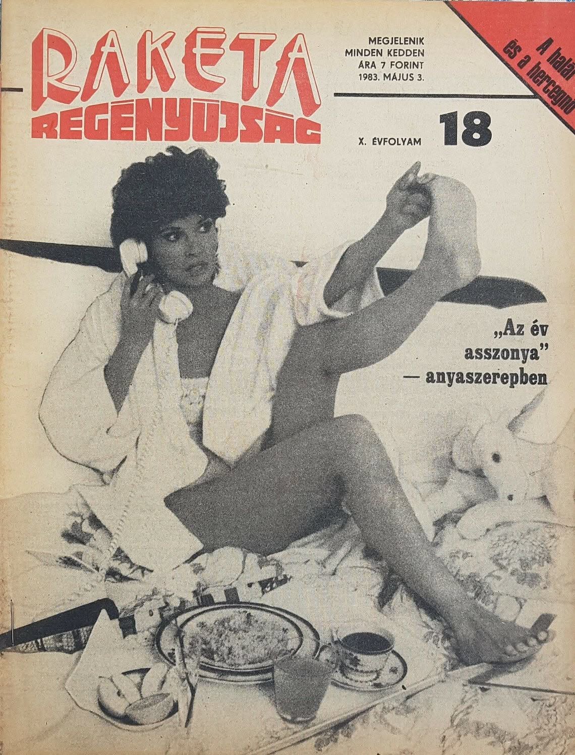 RAKETA REGENYUJSAG magazine side cover Issue 18 3 May 1983