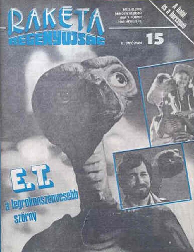 RAKETA REGENYUJSAG magazine side cover Issue 15 12 April 1983