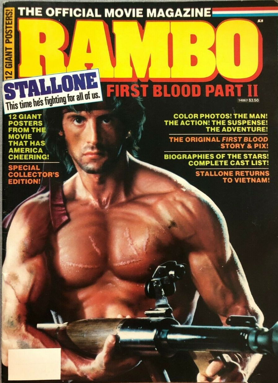 OFFICIAL MOVIE MAGAZINES magazine side cover   1985