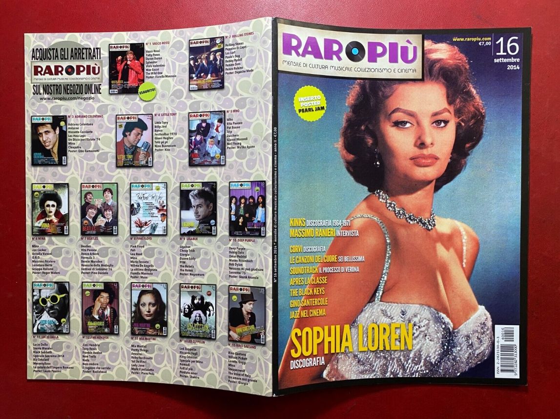 RAROPIU magazine side cover Issue 16  September 2014