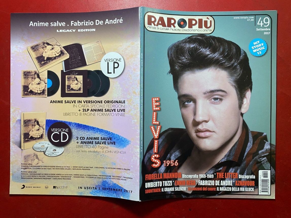 RAROPIU magazine side cover Issue 49  September 2017