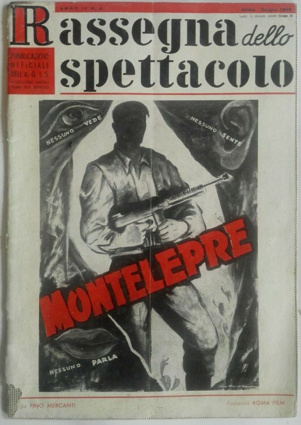RASSEGNA DELLO SPETTACOLO magazine side cover  June 1949
