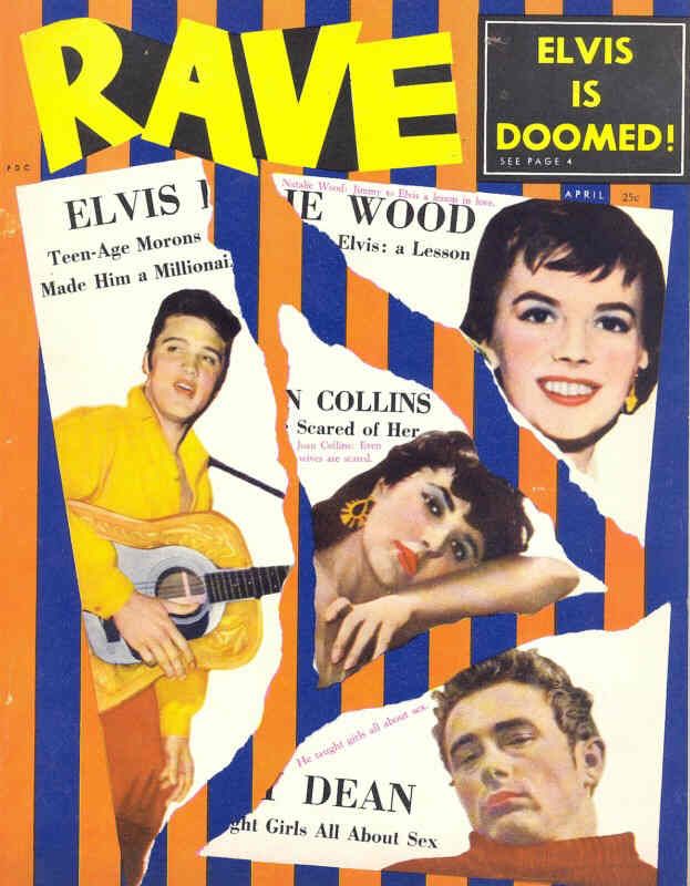 RAVE magazine side cover  Vol 2 # 8 April 1957