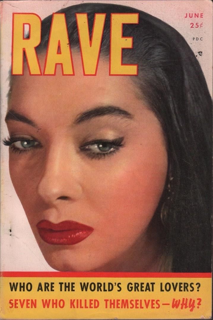 RAVE magazine side cover Issue 2  Vol 1 No  2  June 1953