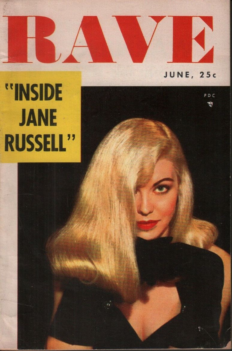 RAVE magazine side cover Issue 6  Vol 1 No  6  June 1954