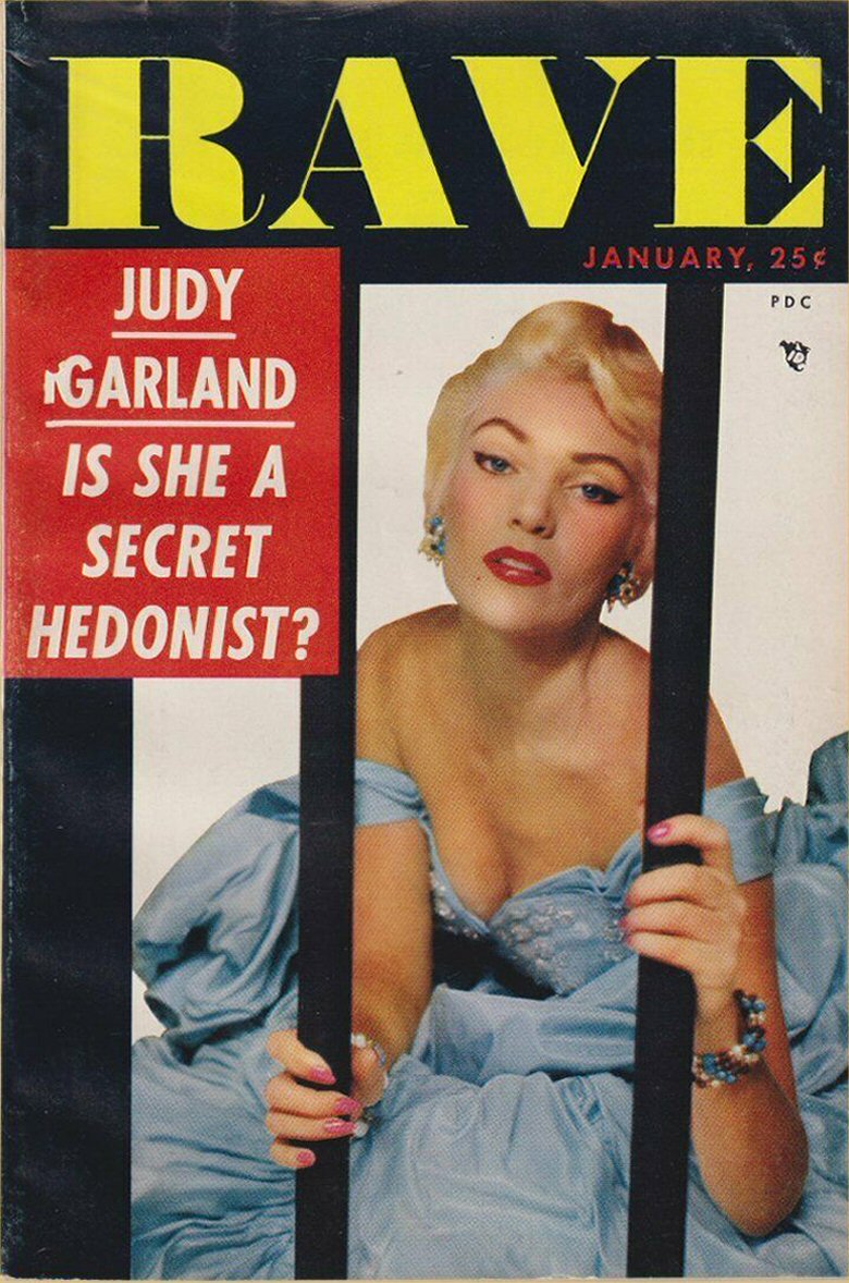 RAVE magazine side cover Issue 9  Vol 1 No 9 January 1955