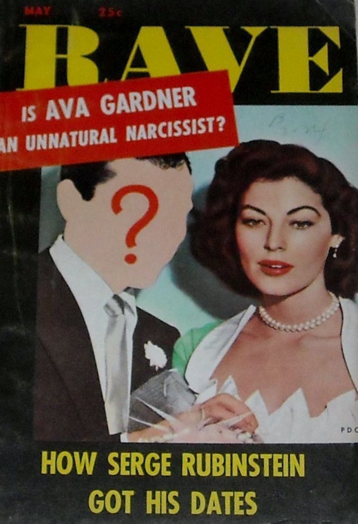 RAVE magazine side cover Issue 11  Vol 1 No  11  May 1955
