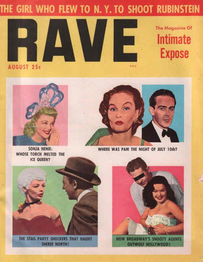 RAVE magazine side cover  Vol 1 # 12  August 1955