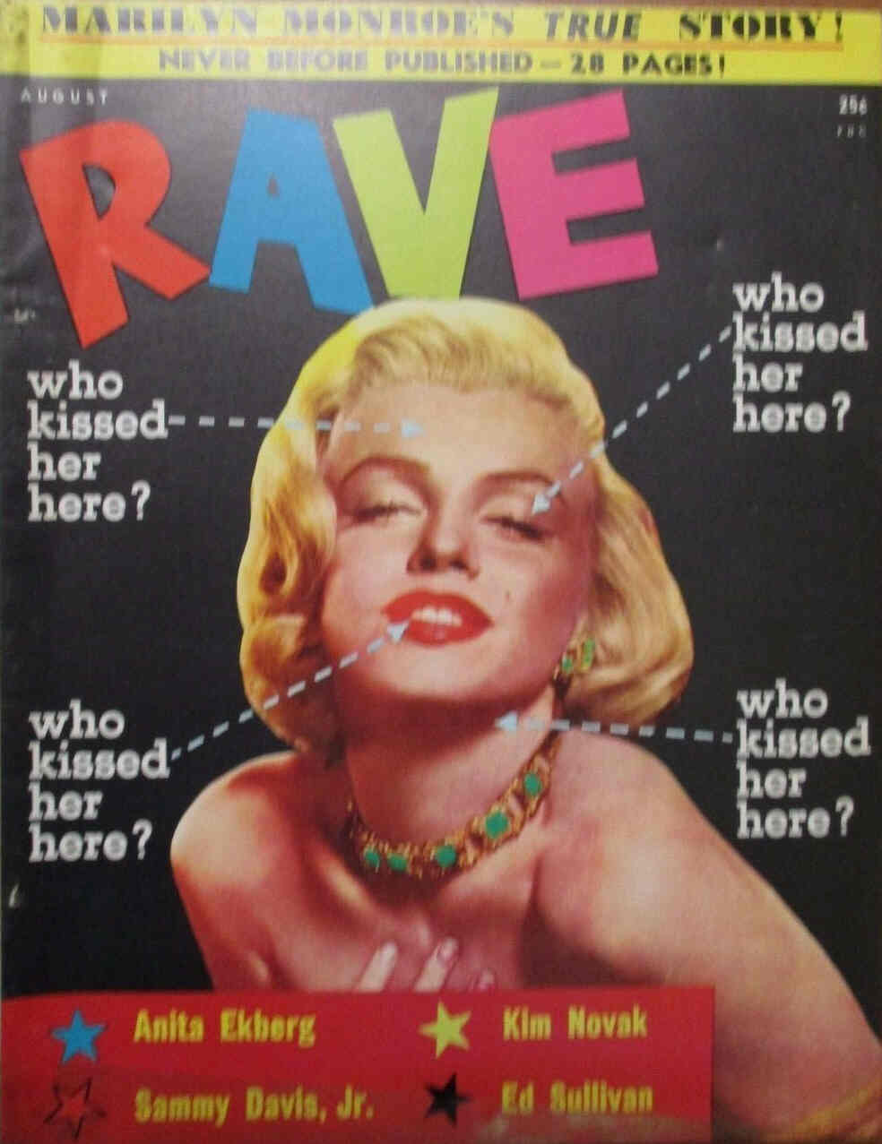 RAVE magazine side cover  Vol 2 # 5 August 1956