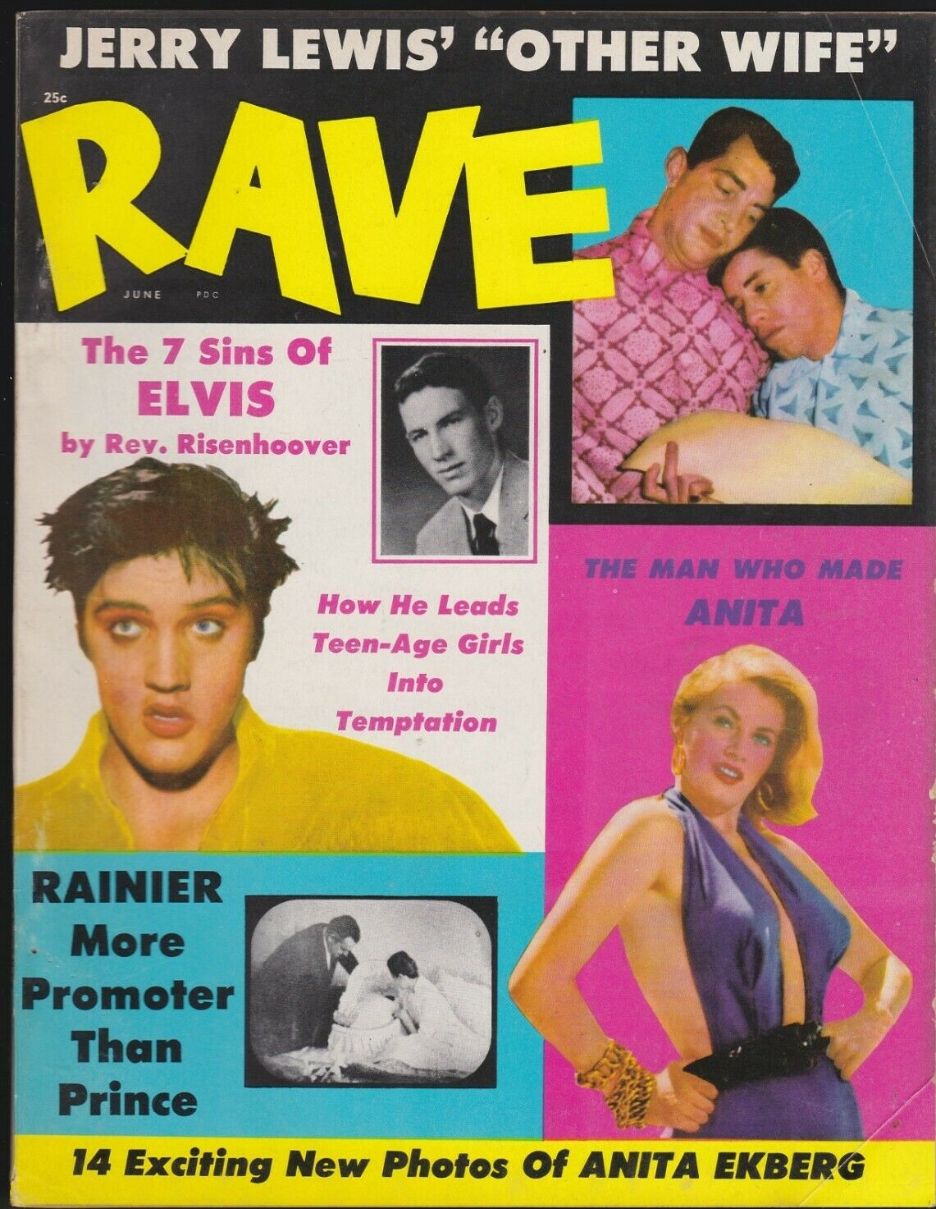 RAVE magazine side cover  Vol 2 No  9  June 1957