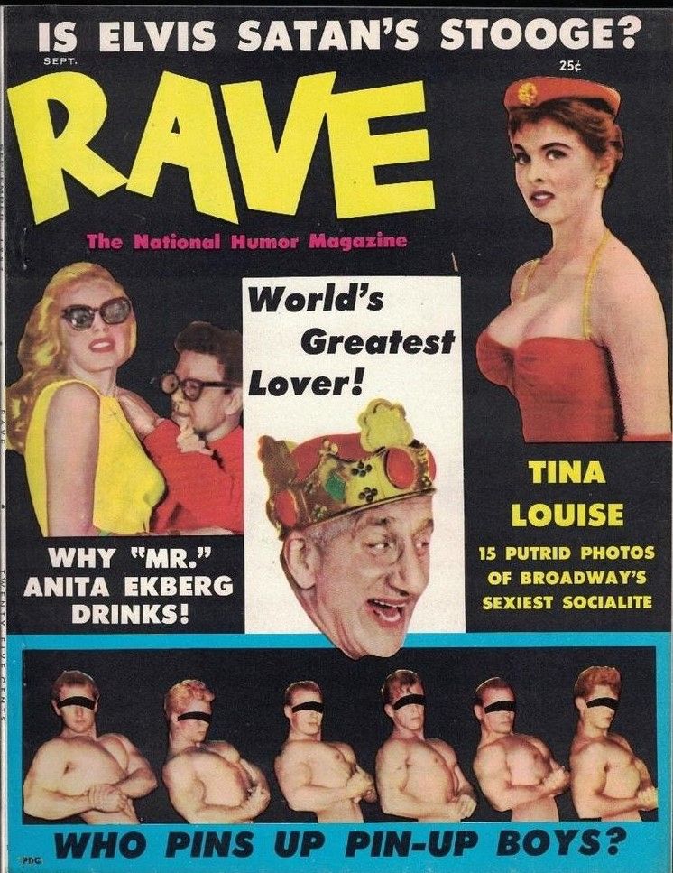 RAVE magazine side cover  Vol 2 No  10  September 1957