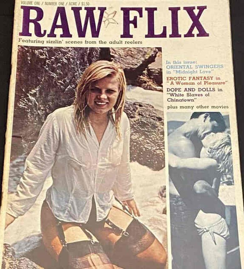 RAW FLIX magazine side cover Issue 1  1967