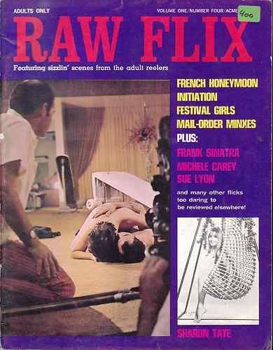 RAW FLIX magazine side cover Issue 4  Vol 1 # 4  1968