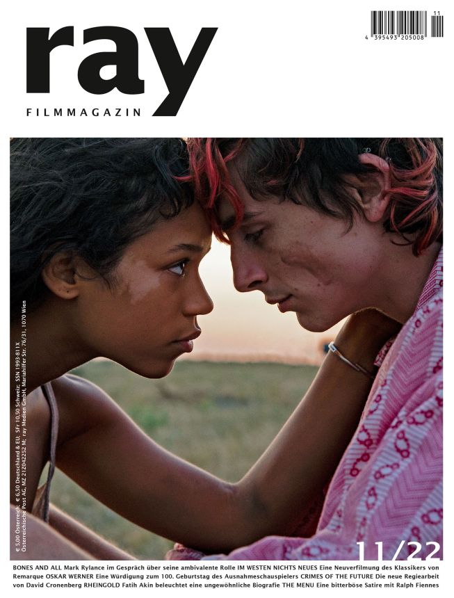 RAY magazine side cover  November 2022