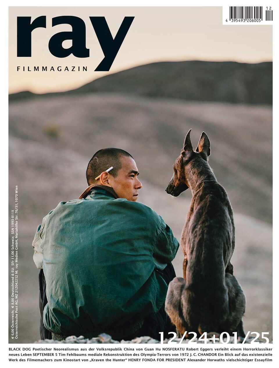 RAY magazine side cover  December 2024/ January 2025 