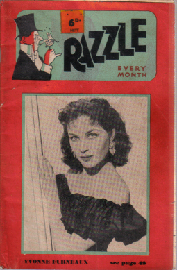 RAZZLE magazine side cover Issue 89  1956