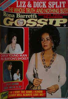 RONA BARRETTS GOSSIP magazine side cover October 1973