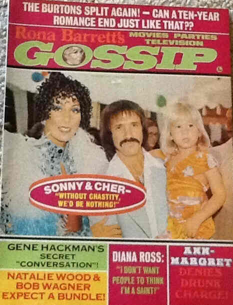 RONA BARRETTS GOSSIP magazine side cover November 1973