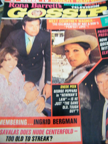 RONA BARRETTS GOSSIP magazine side cover July 1974