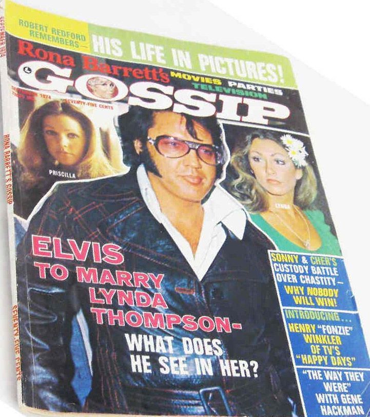 RONA BARRETTS GOSSIP magazine side cover September 1974