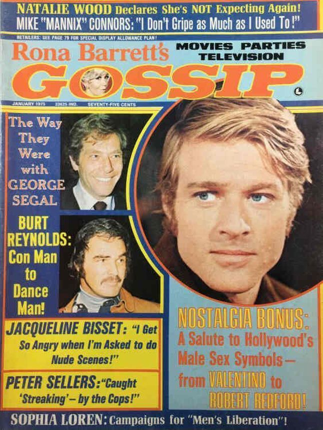 RONA BARRETTS GOSSIP magazine side cover January 1975