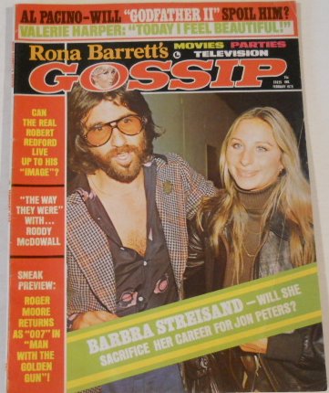 RONA BARRETTS GOSSIP magazine side cover February 1975
