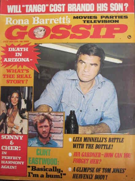 RONA BARRETTS GOSSIP magazine side cover July 1975