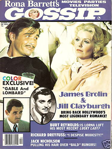 RONA BARRETTS GOSSIP magazine side cover December 1975