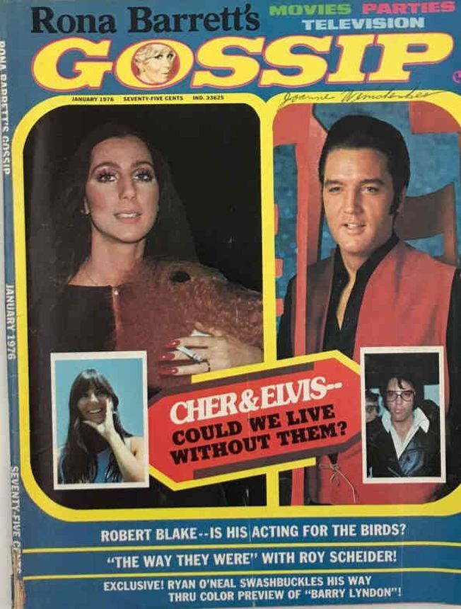 RONA BARRETTS GOSSIP magazine side cover January 1976