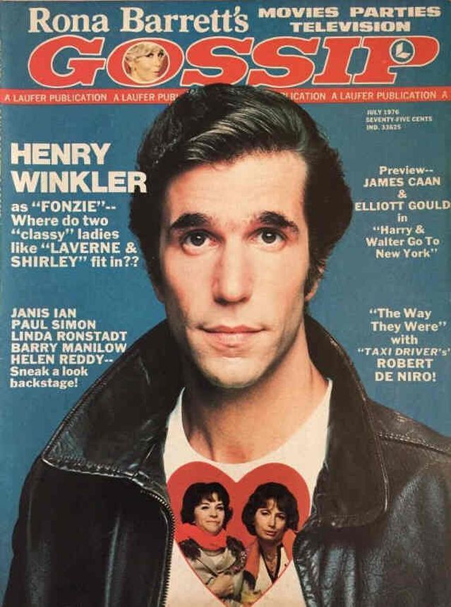 RONA BARRETTS GOSSIP magazine side cover July 1976