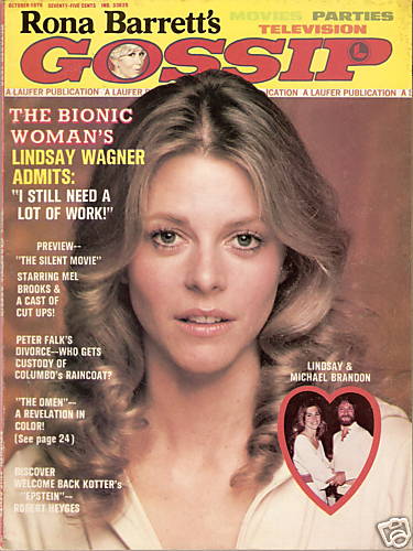 RONA BARRETTS GOSSIP magazine side cover October 1976