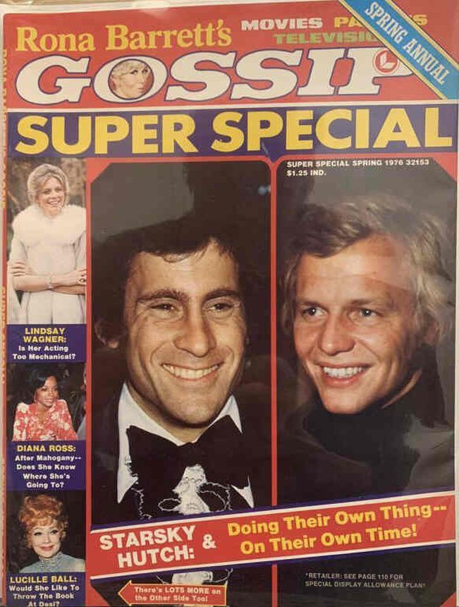 RONA BARRETTS GOSSIP magazine side cover  Annual Spring 1976