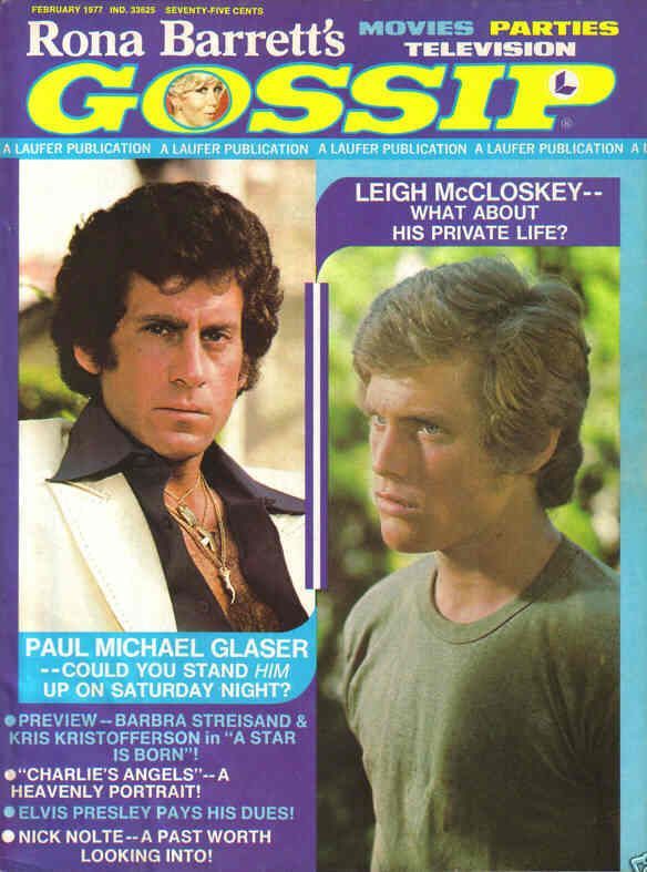 RONA BARRETTS GOSSIP magazine side cover February 1977