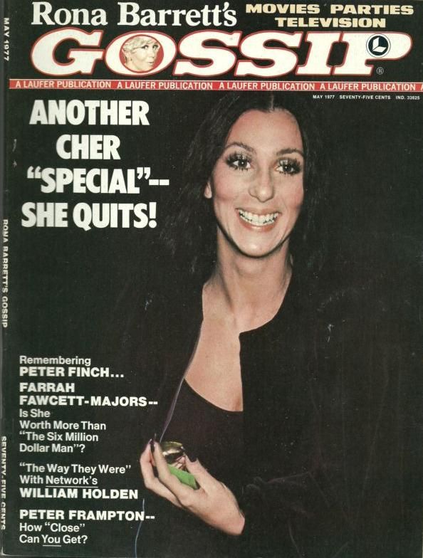 RONA BARRETTS GOSSIP magazine side cover May 1977