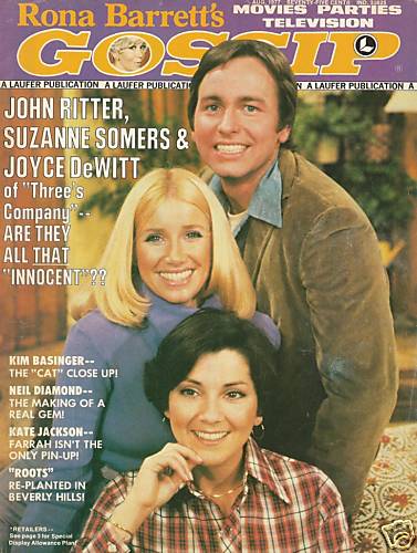 RONA BARRETTS GOSSIP magazine side cover August 1977
