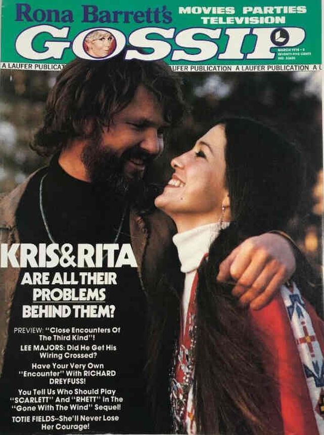 RONA BARRETTS GOSSIP magazine side cover March 1978