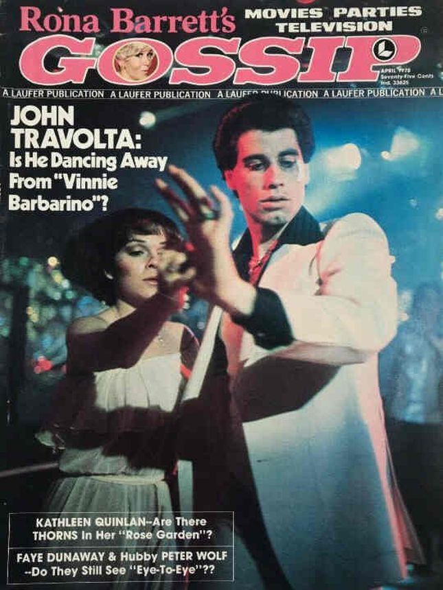 RONA BARRETTS GOSSIP magazine side cover April 1978