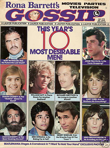 RONA BARRETTS GOSSIP magazine side cover May 1978
