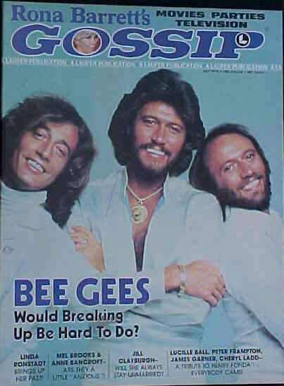 RONA BARRETTS GOSSIP magazine side cover July 1978
