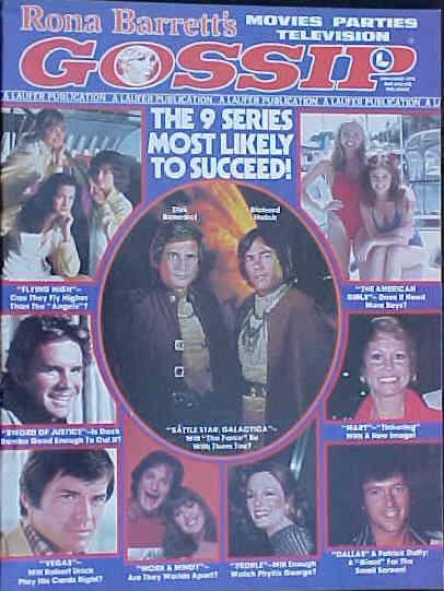 RONA BARRETTS GOSSIP magazine side cover November 1978