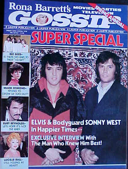 RONA BARRETTS GOSSIP magazine side cover  Annual Spring 1978